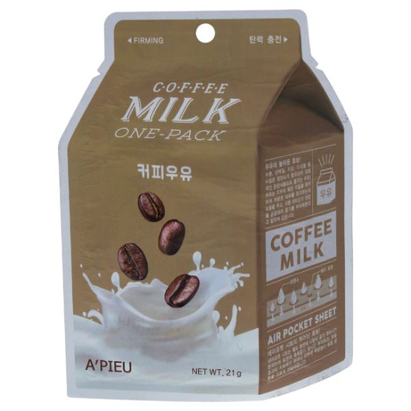 Apieu Coffee Milk Sheet Mask by Apieu for Unisex - 0.74 oz Mask For Cheap