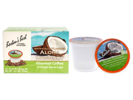 Bostons Best Aloha Coconut Gourmet Coffee by Bostons Best for Unisex - 12 Cups Coffee For Cheap