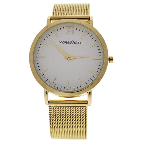 Andreas Osten AO-130 Distrig - Gold Stainless Steel Mesh Bracelet Watch by Andreas Osten for Women - 1 Pc Watch Sale