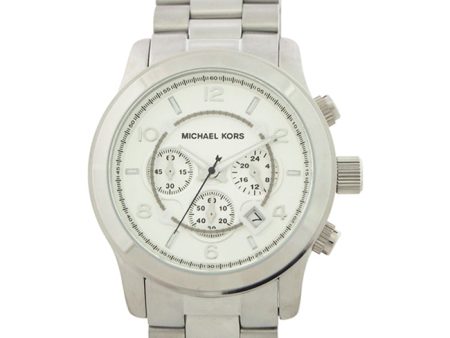 Michael Kors MK8086 Runway Oversized Silver-Tone Watch by Michael Kors for Men - 1 Pc Watch Discount