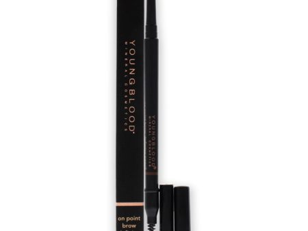 Youngblood On Point Brow Defining Pencil - Soft Brown by Youngblood for Women - 0.012 oz Eyebrow Pencil For Sale