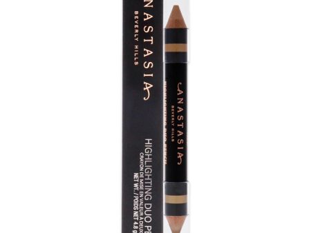 Anastasia Beverly Hills Highlighting Duo Pencil - Matte Shell-Lace Shimmer by Anastasia Beverly Hills for Women - 0.17 oz Highlighter Sale