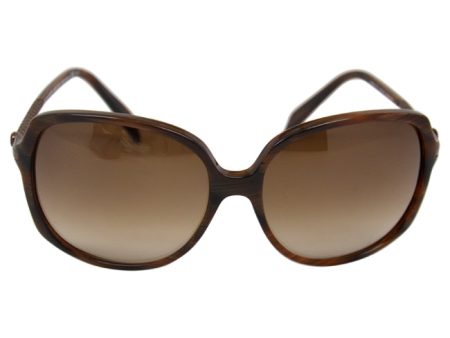 Alexander McQueen Alexander McQueen 4171 S 0O1X Horn Walnut Brown by Alexander McQueen for Women - 61-16-135 mm Sunglasses Sale