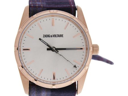 Zadig & Voltaire ZVF203 Rose Gold Purple Multicolor Cloth Bracelet Watch by Zadig & Voltaire for Women - 1 Pc Watch Supply