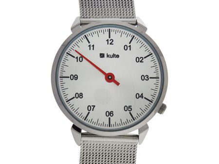 Kulte KU15-0022 Silver Red Touch Stainless Steel Mesh Bracelet Watch by Kulte for Unisex - 1 Pc Watch Online Sale