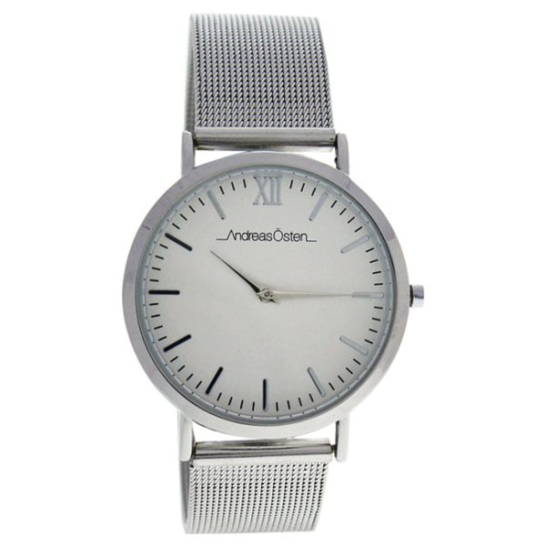 Andreas Osten AO-131 Distrig - Silver Stainless Steel Mesh Bracelet Watch by Andreas Osten for Unisex - 1 Pc Watch Online Sale