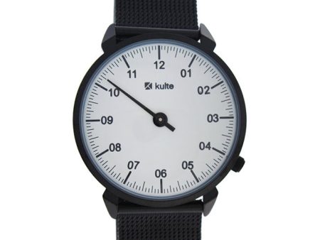 Kulte KU15-0018 Black Stainless Steel Mesh Bracelet Watch by Kulte for Unisex - 1 Pc Watch Discount