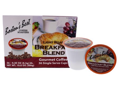 Bostons Best Breakfast Blend Gourmet Coffee by Bostons Best for Unisex - 36 Cups Coffee For Cheap