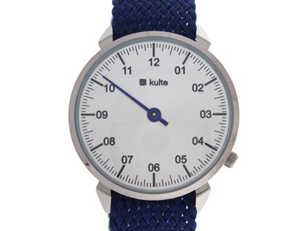 Kulte KUTPBL Forever - Silver Blue Nylon Strap Watch by Kulte for Unisex - 1 Pc Watch Discount