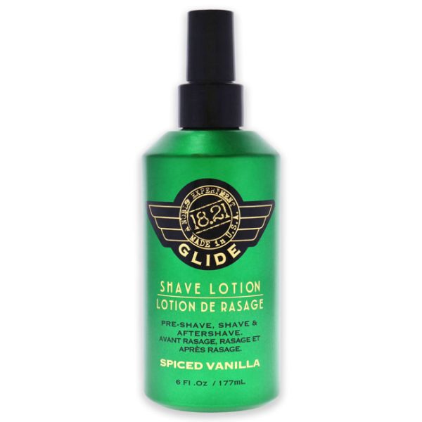 18.21 Man Made Glide Shave Lotion - Spiced Vanilla by 18.21 Man Made for Men - 6 oz Shave Lotion Online now