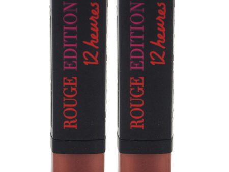 Bourjois Rouge Edition 12 Hours - 31 Beige Shooting by Bourjois for Women - 0.12 oz Lipstick - Pack of 2 Sale