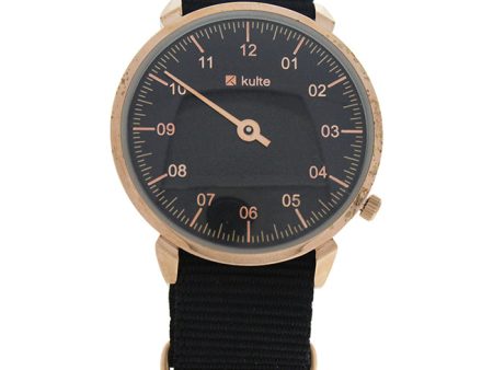 Kulte KUL01 Forever Young - Rose Gold Black Nylon Strap Watch by Kulte for Unisex - 1 Pc Watch Fashion