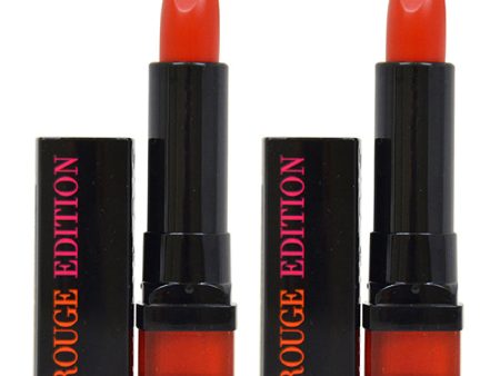 Bourjois Rouge Edition - 13 Rouge Jet Set by Bourjois for Women - 0.12 oz Lipstick - Pack of 2 For Sale