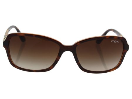 Vogue Vogue VO5031S 2386 13 - Top Dark Havana Light Brown Transparent Brown Gradient by Vogue for Women - 58-16-135 mm Sunglasses Online