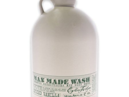 18.21 Man Made Man Made Wash - Spiced Vanilla by 18.21 Man Made for Men - 64 oz 3-In-1 Shampoo, Conditioner and Body Wash For Discount