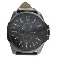 Louis Villiers LVAG8912-8 Black Black Leather Strap Watch by Louis Villiers for Men - 1 Pc Watch Online now