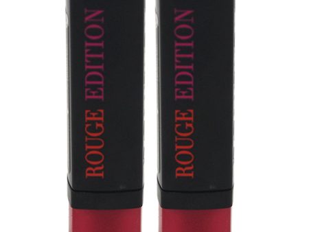 Bourjois Rouge Edition - 42 Fuchsia Sari by Bourjois for Women - 0.12 oz Lipstick - Pack of 2 on Sale