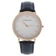 Andreas Osten AO-03 Klassisk - Rose Gold Black Leather Strap Watch by Andreas Osten for Unisex - 1 Pc Watch Supply