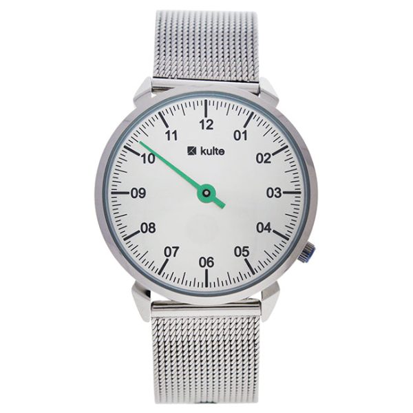 Kulte KU15-0023 Silver Green Touch Stainless Steel Mesh Bracelet Watch by Kulte for Unisex - 1 Pc Watch For Discount