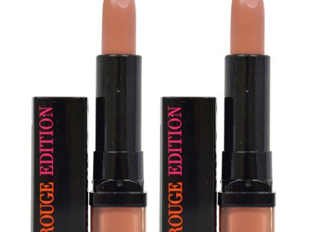 Bourjois Rouge Edition - 02 Beige Trench by Bourjois for Women - 0.12 oz Lipstick - Pack of 2 For Discount