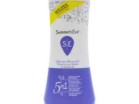 Summers Eve Delicate Blossom Feminine Wash for Sensitive Skin Cleanser by Summers Eve for Women - 15 oz Cleanser Online Sale