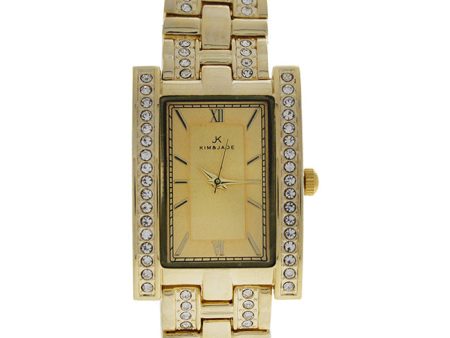 Kim & Jade 2060L-GG Gold Stainless Steel Bracelet Watch by Kim & Jade for Women - 1 Pc Watch Online Hot Sale