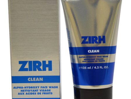 Zirh Clean (Alpha-Hydroxy Face Wash) by Zirh for Men - 4.2 oz Cleanser For Sale