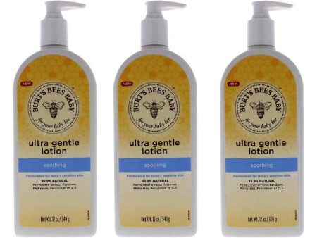 Burts Bees Baby Ultra Gentle Lotion - Soothing by Burts Bees for Kids - 12 oz Body Lotion - Pack of 3 Discount