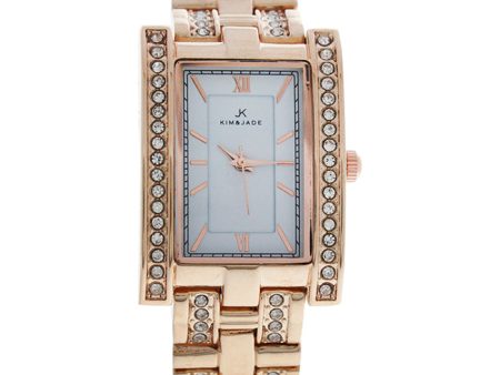 Kim & Jade 2060L-GPW Rose Gold Stainless Steel Bracelet Watch by Kim & Jade for Women - 1 Pc Watch Cheap