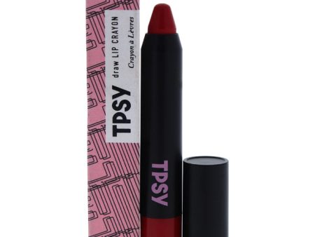 TPSY Draw Lip Crayon - 009 Red Alert by TPSY for Women - 0.09 oz Lipstick Online now