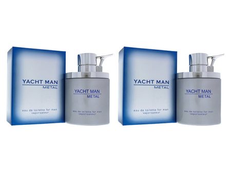 Myrurgia Yacht Man Metal by Myrurgia for Men - 3.4 oz EDT Spray - Pack of 2 Supply