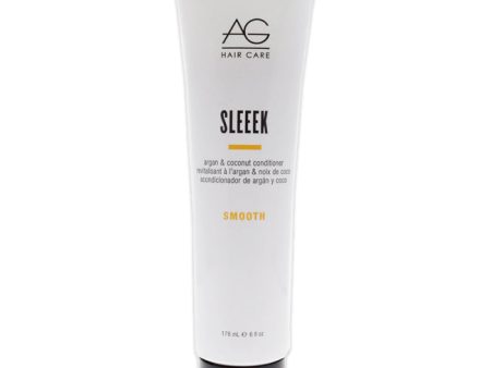 AG Hair Cosmetics Sleeek Argan Coconut Conditioner by AG Hair Cosmetics for Unisex - 6 oz Conditioner For Sale