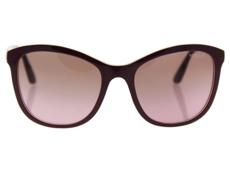 Vogue Vogue VO5033S 2387 14 - Top Dark Bordeaux Pink Transparent Pink Gradient Brown by Vogue for Women - 54-19-135 mm Sunglasses Online now