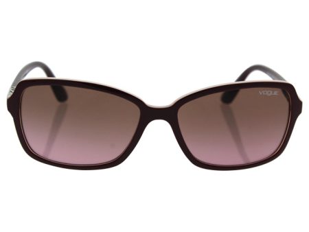 Vogue Vogue VO5031S 2387 14 - Top Dark Bordeaux-Pink Transparent Pink Gradient Brown by Vogue for Women - 58-16-135 mm Sunglasses Supply