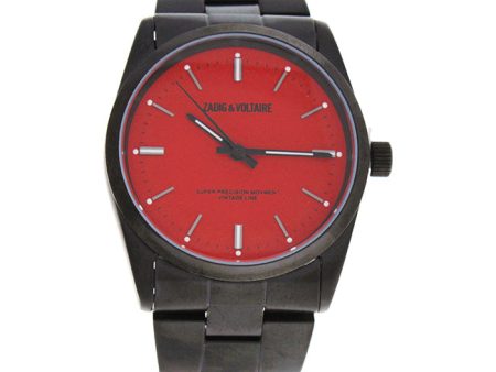 Zadig & Voltaire ZVF229 Red Dial Black Stainless Steel Bracelet Watch by Zadig & Voltaire for Women - 1 Pc Watch Online Sale