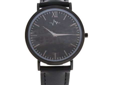 Andreas Osten AO-176 Hygge - Black Charcoal Black Leather Strap Watch by Andreas Osten for Women - 1 Pc Watch For Cheap