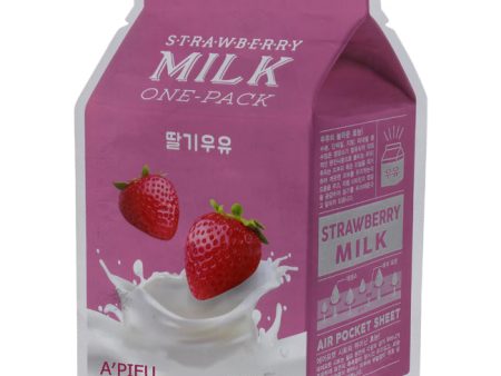 Apieu Strawberry Milk Sheet Mask by Apieu for Unisex - 0.74 oz Mask Sale