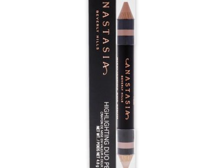 Anastasia Beverly Hills Highlighting Duo Pencil - Matte Camille-Sand Shimmer by Anastasia Beverly Hills for Women - 0.17 oz Highlighter Online Hot Sale