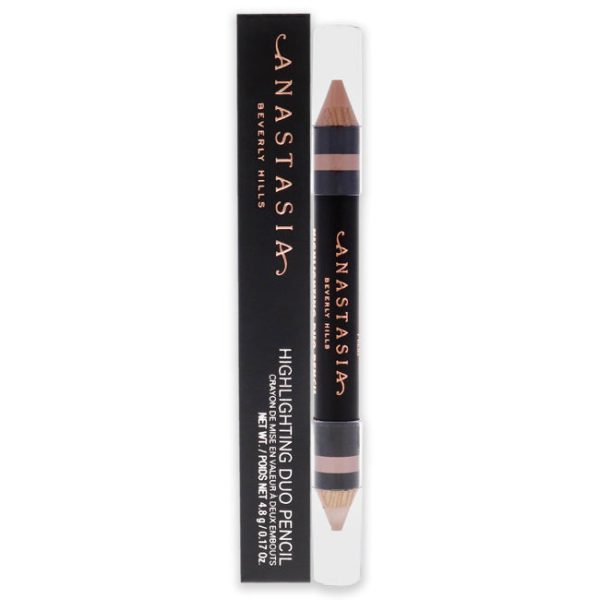 Anastasia Beverly Hills Highlighting Duo Pencil - Matte Camille-Sand Shimmer by Anastasia Beverly Hills for Women - 0.17 oz Highlighter Online Hot Sale