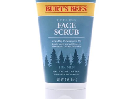 Burts Bees Cooling Face Scrub by Burts Bees for Men - 4 oz Scrub Online Hot Sale