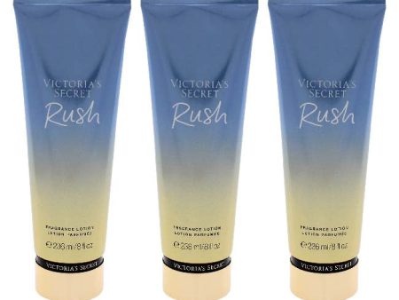 Victorias Secret Rush Fragrance Lotion by Victorias Secret for Women - 8 oz Body Lotion - Pack of 3 Online Hot Sale