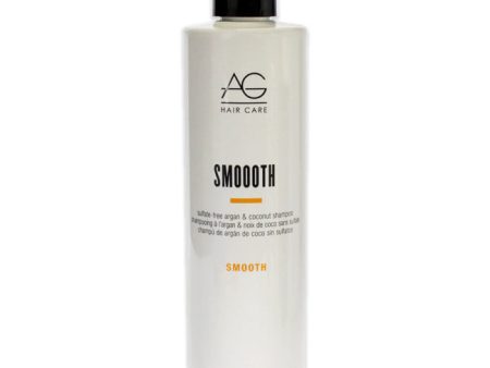 AG Hair Cosmetics Smoooth Sulfate-Free Argan Coconut Shampoo by AG Hair Cosmetics for Unisex - 10 oz Shampoo Sale