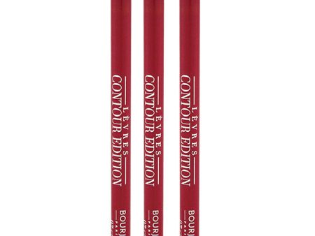 Bourjois Contour Edition Lip Liner - 07 Cherry Boom Boom by Bourjois for Women - 0.04 oz Lip Liner - Pack of 3 For Cheap