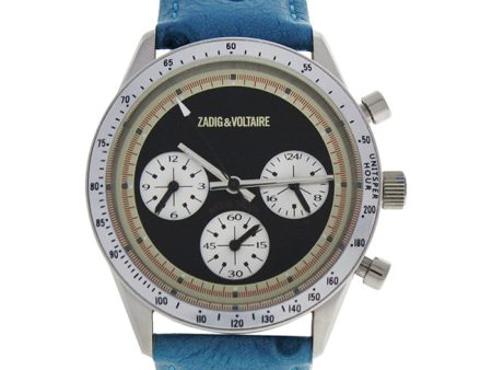 Zadig & Voltaire ZVM106 Master - Silver Turquoise Leather Strap Watch by Zadig & Voltaire for Women - 1 Pc Watch Sale