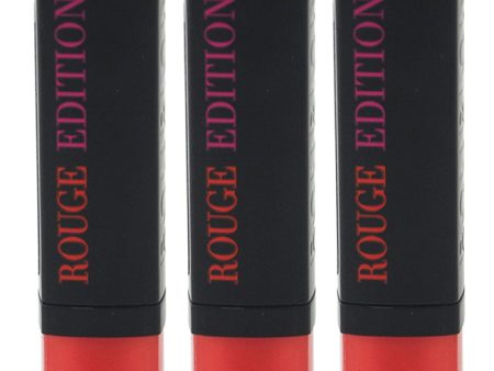 Bourjois Rouge Edition - 11 Fraise Remix by Bourjois for Women - 0.12 oz Lipstick - Pack of 3 Discount