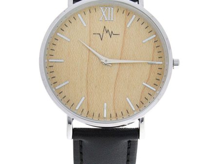 Andreas Osten AO-171 Hygge - Silver Black Leather Strap Watch by Andreas Osten for Unisex - 1 Pc Watch Hot on Sale