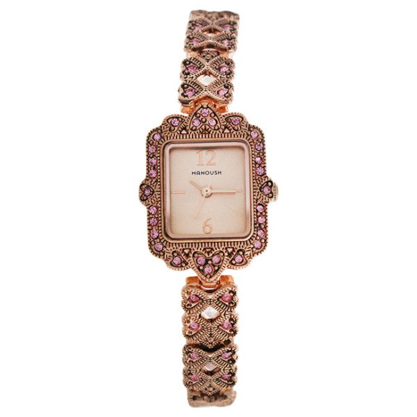 Manoush MSHLLRG Loulou - Rose Gold Stainless Steel Bracelet Watch by Manoush for Women - 1 Pc Watch Online Sale